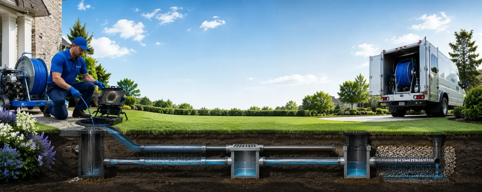 Outdoor drain cleaning information for Robinson, ND